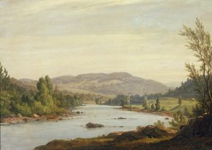 Paisagem com rio (cena no norte de Nova York), 1849